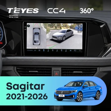 Штатная магнитола Teyes CC4 360 8/128 Volkswagen Sagitar (2021-2026)