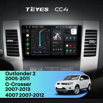 Штатная магнитола Teyes CC4 6/64 Mitsubishi Outlander 2 (2005-2011) F1 Тип-A