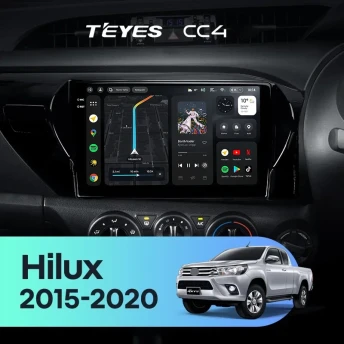 Штатная магнитола Teyes CC4 6/64 Toyota Hilux Pick Up AN120 (2015-2020) Правый руль