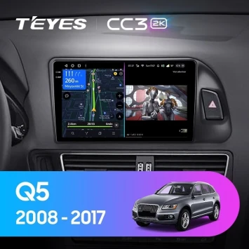 Штатная магнитола Teyes CC3 2K 360 6/128 Audi Q5 8R (2008-2017) Тип-A