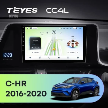 Штатная магнитола Teyes CC4L 6/64 с DTS Toyota C-HR (2016-2020) F1 Правый руль