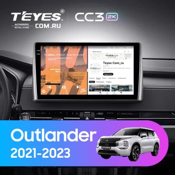 Штатная магнитола Teyes CC3 2K 4/64 Mitsubishi Outlander GN0W (2021-2023) (0din)