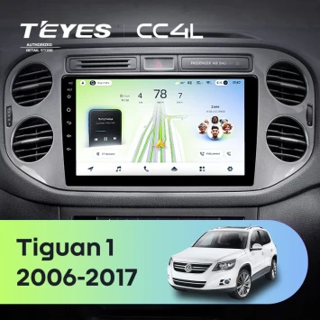 Штатная магнитола Teyes CC4L 4/64 Volkswagen Tiguan 1 NF (2011-2017) F1