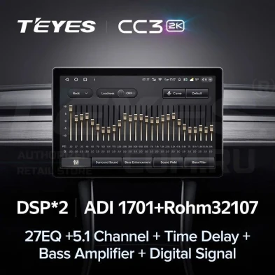 Штатная магнитола Teyes CC3 2K 4/64 SsangYong Kyron (2005-2011) (11")