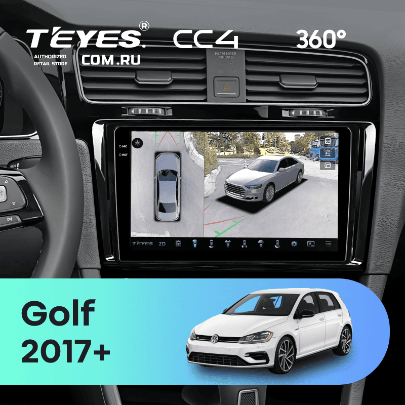 Штатная магнитола Teyes CC4 360 8/128 Volkswagen Golf 2017+