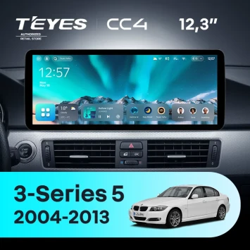 Штатная магнитола Teyes CC4 12.3" 8/128 BMW 3-Series 5 E90 E92 E93 E91 (CIC) (2004-2013) Universal