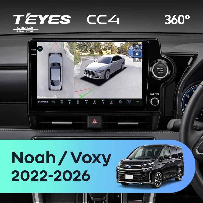 Штатная магнитола Teyes CC4 360 8/128 Toyota Voxy (2022-2026)