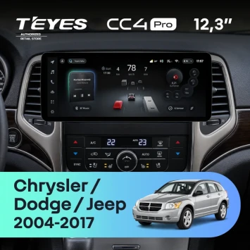 Штатная магнитола Teyes CC4 Pro 12.3" 12/256 Jeep Commander (2006-2010)