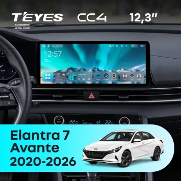 Штатная магнитола Teyes CC4 12.3" 6/64 Hyundai Avante (2020-2026)
