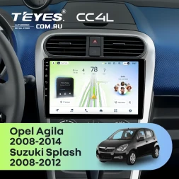 Штатная магнитола Teyes CC4L 4/64 Opel Agila (2008-2014)