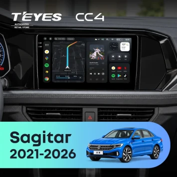 Штатная магнитола Teyes CC4 8/128 Volkswagen Sagitar (2021-2026)