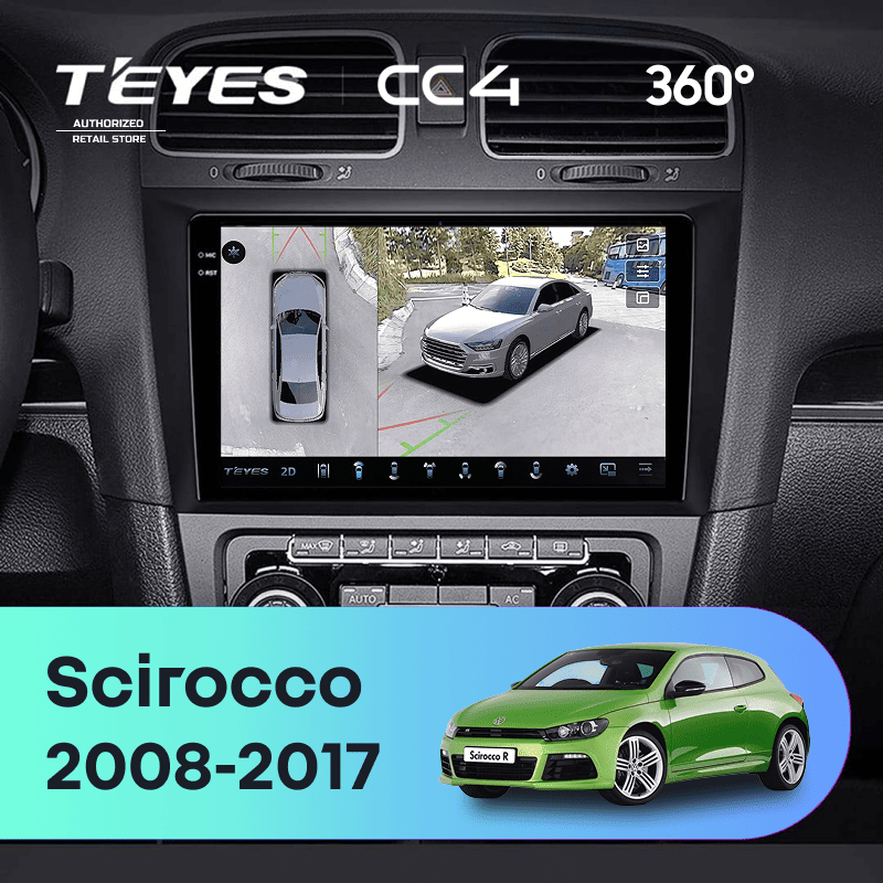 Штатная магнитола Teyes CC4 360 6/64 Volkswagen Scirocco (2008-2017)