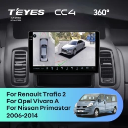 Штатная магнитола Teyes CC4 360 8/128 Renault Trafic 2 (2006-2014) Тип-A