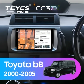 Штатная магнитола Teyes CC3 2K 360 6/128 Toyota bB 1 (2000-2005)