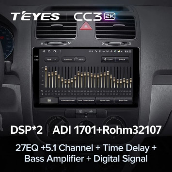 Штатная магнитола Teyes CC3 2K 6/128 Volkswagen Jetta 5 (2005-2010)