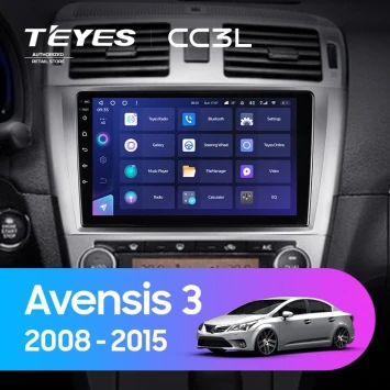 Штатная магнитола Teyes CC3L 4/32 Toyota Avensis 3 (2008-2015) F1