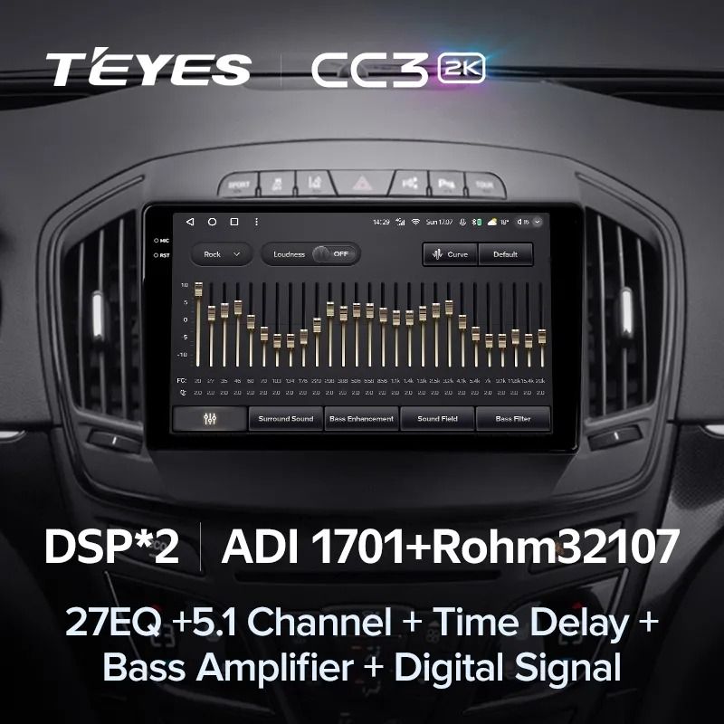 Штатная магнитола Teyes CC3 2K 4/32 Opel Insignia (2013-2017) Тип-B