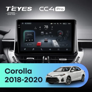 Штатная магнитола Teyes CC4 Pro 12/256 Toyota Corolla 12 (2018-2020) Тип-B
