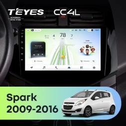 Штатная магнитола Teyes CC4L 6/64 с DTS Chevrolet Spark M300 (2009-2016) F1