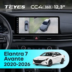 Штатная магнитола Teyes CC4 12.3" 360 6/64 Hyundai Avante (2020-2026)