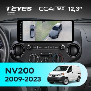 Штатная магнитола Teyes CC4 12.3" 360 6/64 Nissan NV200 M20 (2009-2023) F1