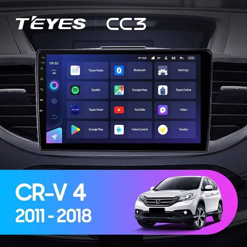 Штатная магнитола Teyes CC3 4/32 Honda CR-V 4 RM RE (2011-2018) Тип-B