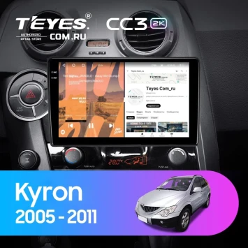 Штатная магнитола Teyes CC3 2K 4/32 SsangYong Kyron (2005-2011)