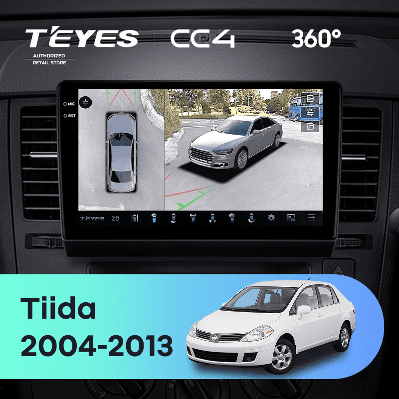 Штатная магнитола Teyes CC4 360 6/64 Nissan Tiida C11 (2004-2013) F1