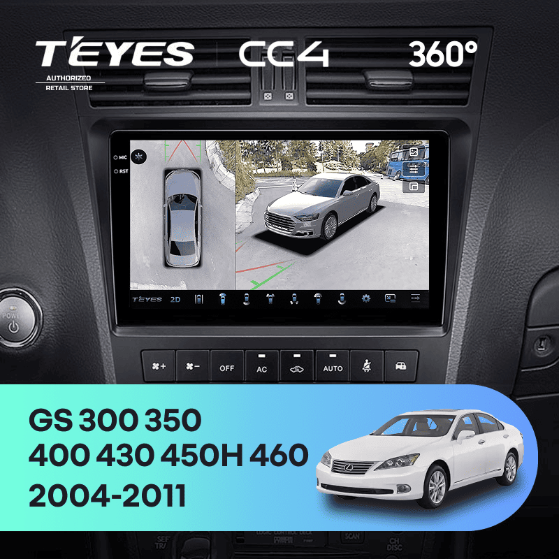 Штатная магнитола Teyes CC4 360 6/64 Lexus GS300 350 400 430 450h 460 (2004-2011)