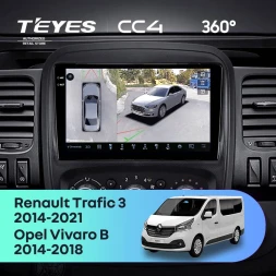 Штатная магнитола Teyes CC4 360 8/128 Renault Trafic 3 (2014-2021)