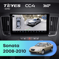 Штатная магнитола Teyes CC4 360 8/128 Hyundai Sonata NF (2008-2010) F2