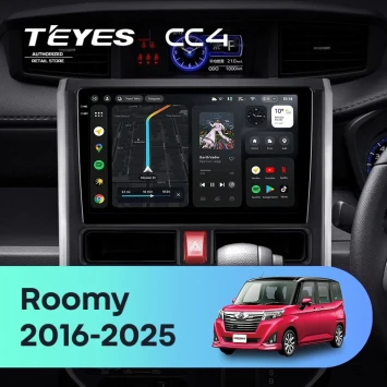 Штатная магнитола Teyes CC4 8/128 Toyota Roomy (2016-2026) Правый руль
