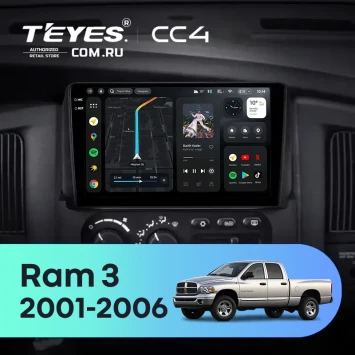 Штатная магнитола Teyes CC4 6/64 Dodge Ram 3 DR/DH (2001-2006) (0din)