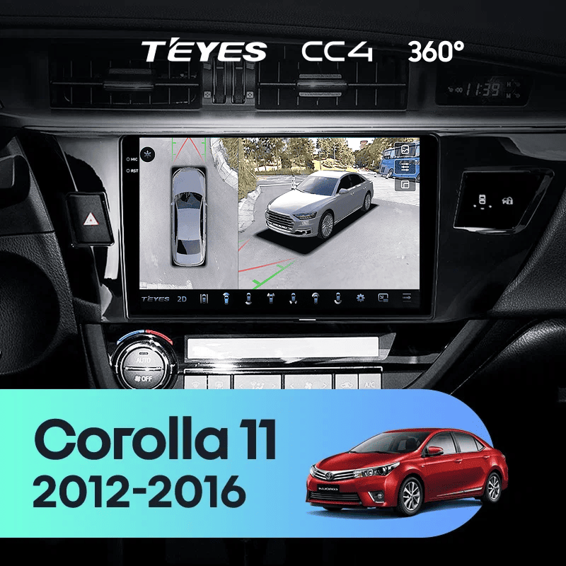 Штатная магнитола Teyes CC4 360 6/64 Toyota Corolla (2012-2016) Тип-A