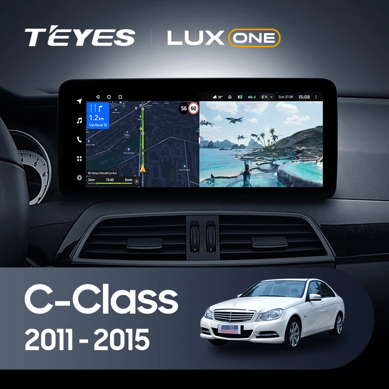 Штатная магнитола Teyes LUX ONE 4/32 Mercedes-Benz C-Class W204 C204 S204 (NTG 4.5) (2011-2015) Universal