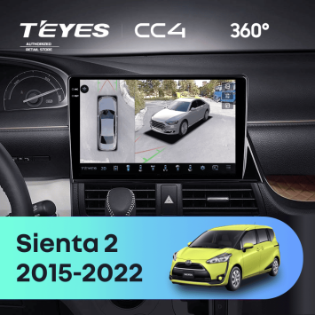 Штатная магнитола Teyes CC4 360 6/64 Toyota Sienta 2 XP170 (2015-2022)