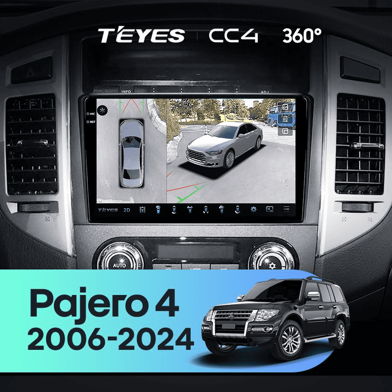 Штатная магнитола Teyes CC4 360 8/128 Mitsubishi Pajero 4 V80 V90 (2006-2024)