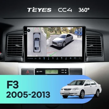 Штатная магнитола Teyes CC4 360 8/128 BYD F3 (2005-2013)