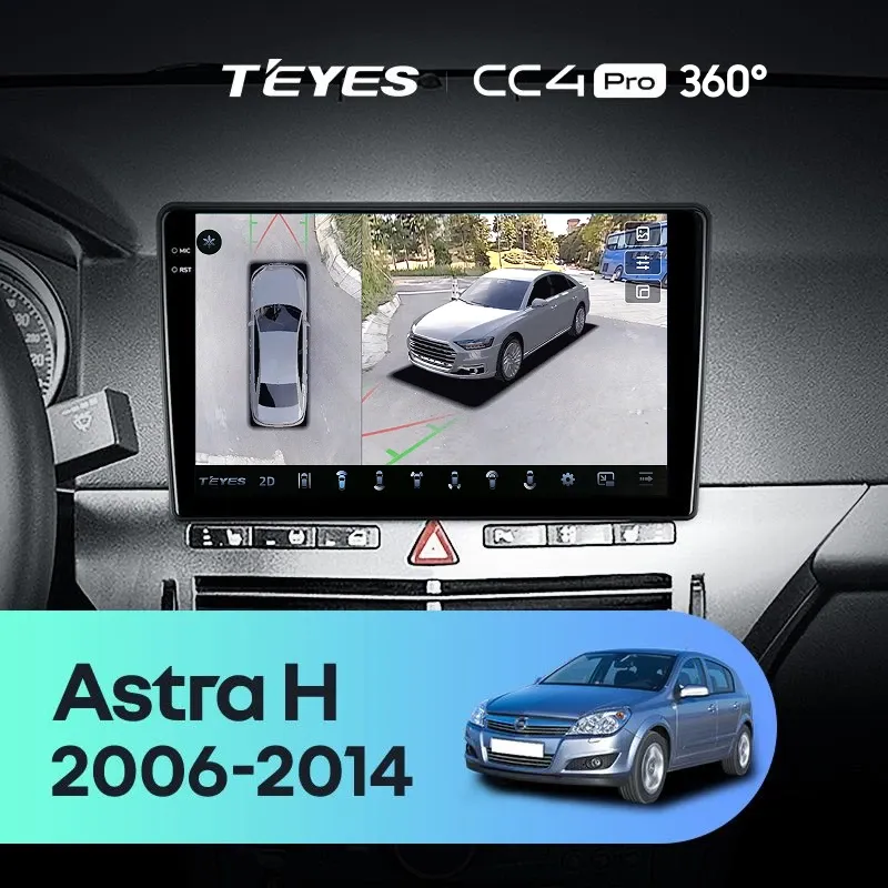 Штатная магнитола Teyes CC4 Pro 360 12/256 Opel Astra H (2006-2014) F1