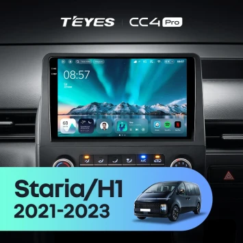 Штатная магнитола Teyes CC4 Pro 12/256 Hyundai Staria H1 (2021-2023)