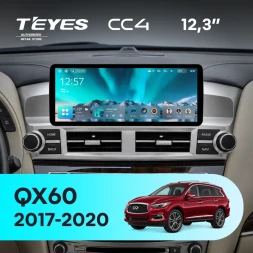 Штатная магнитола Teyes CC4 12.3" 8/128 Infiniti QX60 (2017-2020) (авто с Navi)