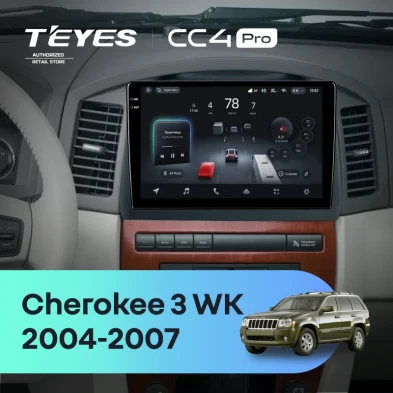 Штатная магнитола Teyes CC4 Pro 8/128 Jeep Grand Cherokee 3 WK (2004-2007) F2