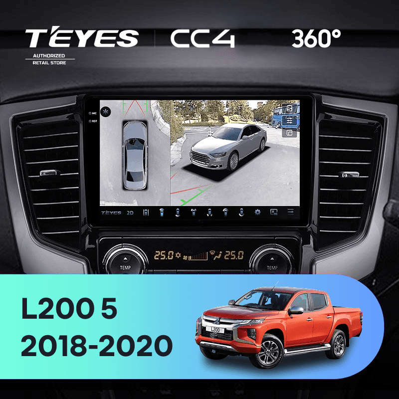 Штатная магнитола Teyes CC4 360 6/64 Mitsubishi L200 5 (2018-2020) F2 Правый руль