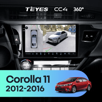 Штатная магнитола Teyes CC4 360 6/64 Toyota Corolla (2012-2016) Тип-B