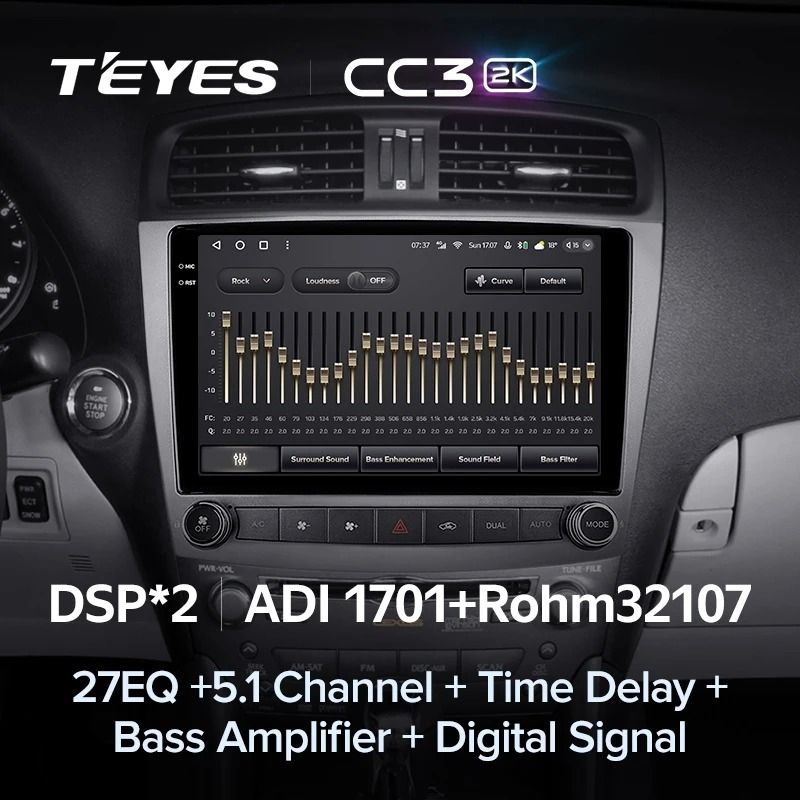 Штатная магнитола Teyes CC3 2K 6/128 Lexus IS250 XE20 (2005-2013) (Lp)