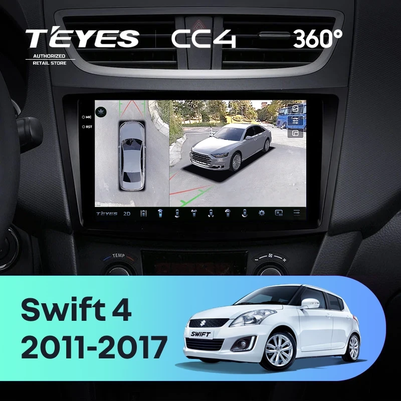 Штатная магнитола Teyes CC4 360 8/128 Suzuki Swift 4 (2011-2017)