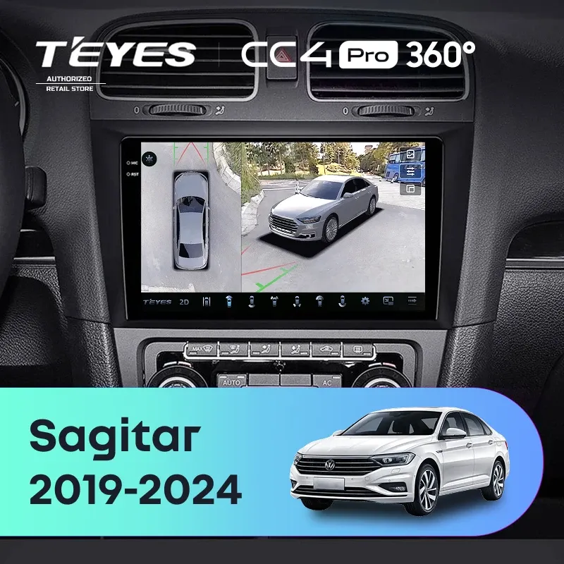 Штатная магнитола Teyes CC4 Pro 360 8/128 Volkswagen Sagitar (2019-2024)