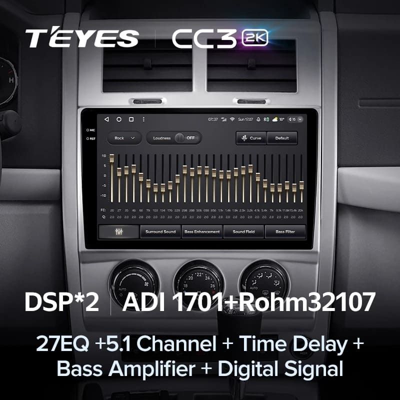 Штатная магнитола Teyes CC3 2K 4/64 Cherokee 4 KK (2007-2014)