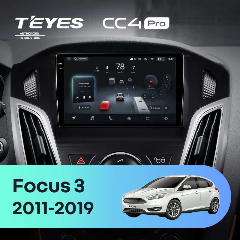 Штатная магнитола Teyes CC4 Pro 8/128 Ford Focus 3 (2011-2019) F2