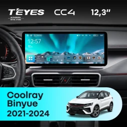 Штатная магнитола Teyes CC4 12.3" 8/128 Geely Coolray (2021-2024)